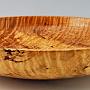 And another view of the curly Maple bowl. It's about 13 1/2" wide x 3 1/2" tall.